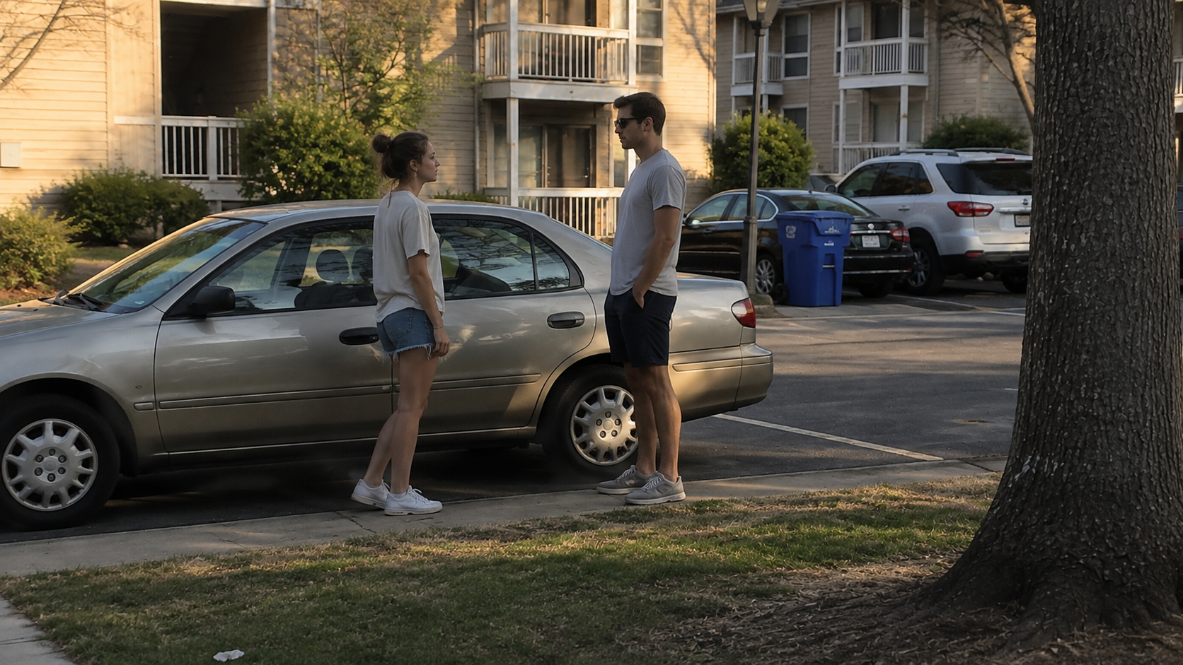 Young couple having a difficult conversation while reflecting on How to Deal With Relationship Regret