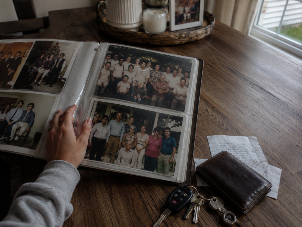 Old family photos connected to unexpected family secrets